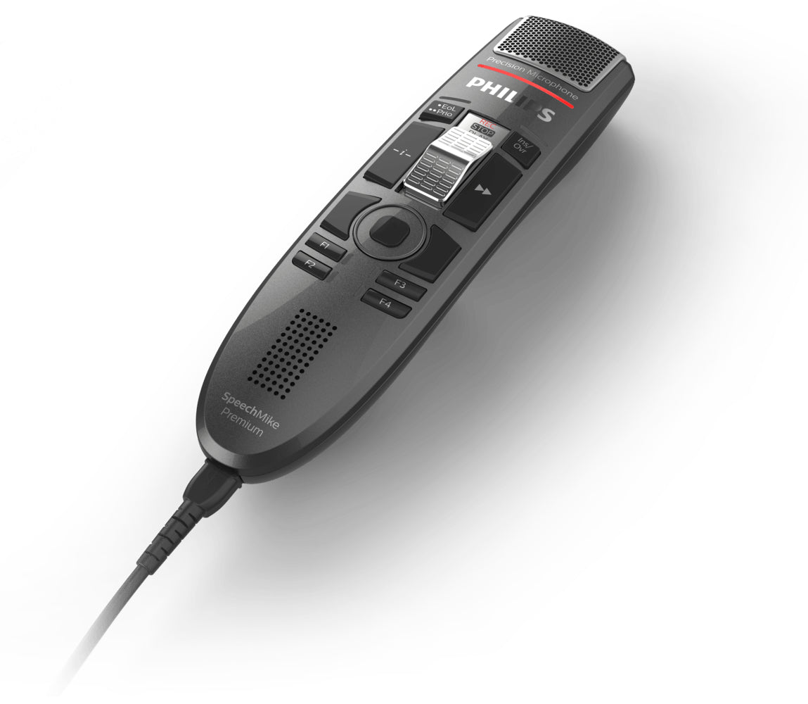 Philips SpeechMike Premium Touch SMP3710 – Diktiergerät, USB, Dunkelgrau