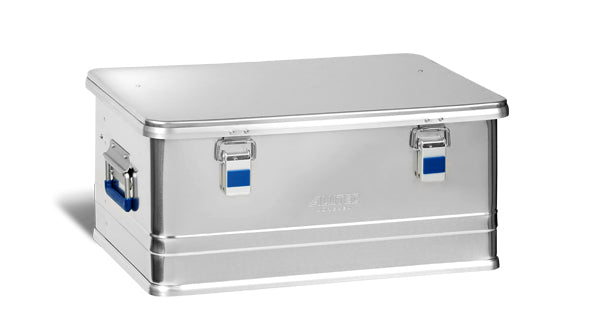 ALUTEC Comfort 48 Aluminiumbox 48 l – mit Hebelspannverschluss, silber, B 580 × H 265 × T 385 mm