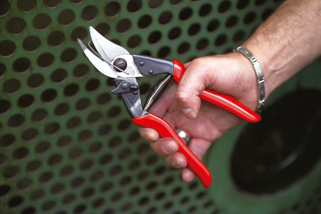 Felco CP – Gartenschere Klingenlänge 205 mm, Edelstahlklinge, Stahlgriff, Rot, 1 Stk.