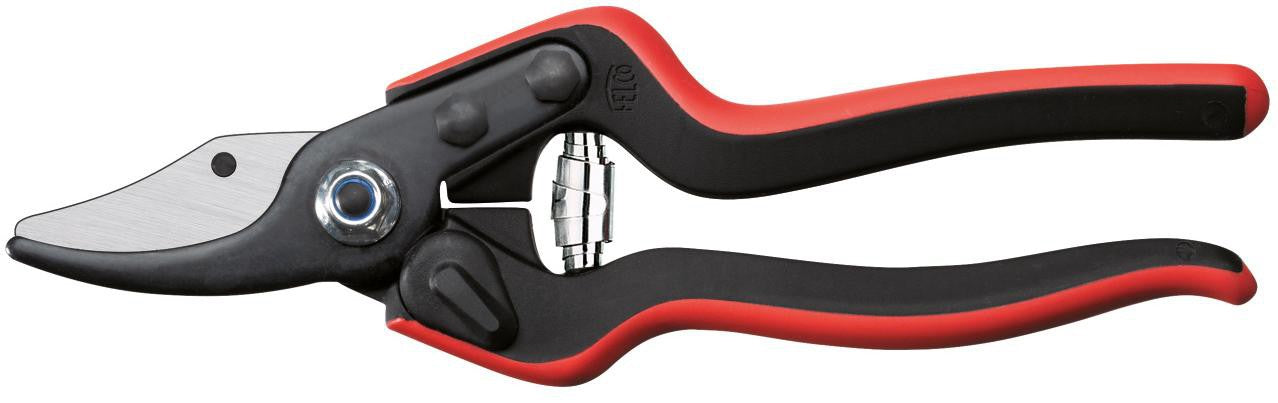 Felco 160 S – Gartenschere (Amboss) Schnittbreite 20 mm, Kunststoffgriff, Sicherheitssperre, Schwarz/Rot, 1 St
