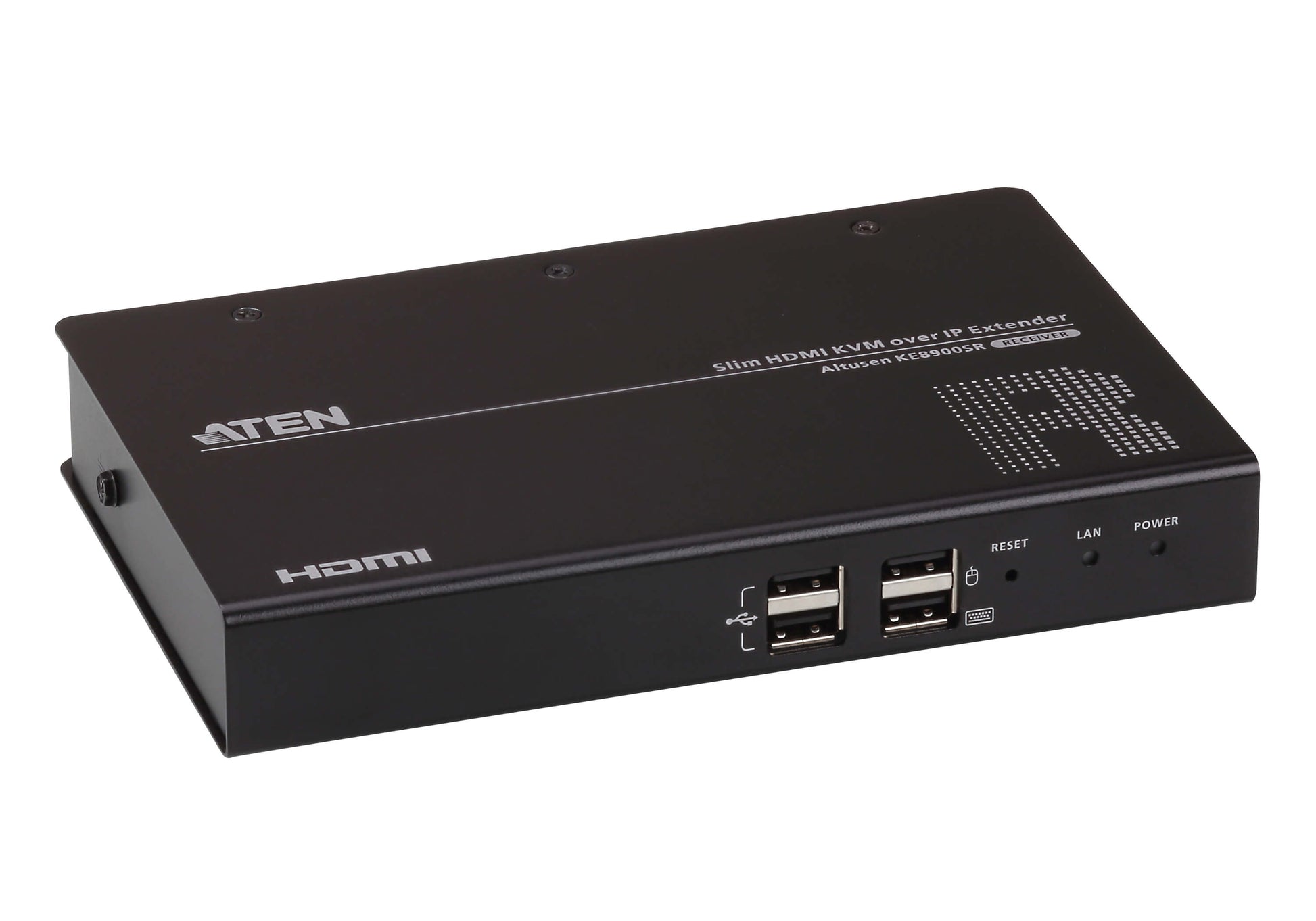 ATEN KE8900SR – KVM over IP Empfänger, 1× HDMI Out, 4× USB‑A, 1920×1200@60 Hz, RS‑232, HDCP 1.4