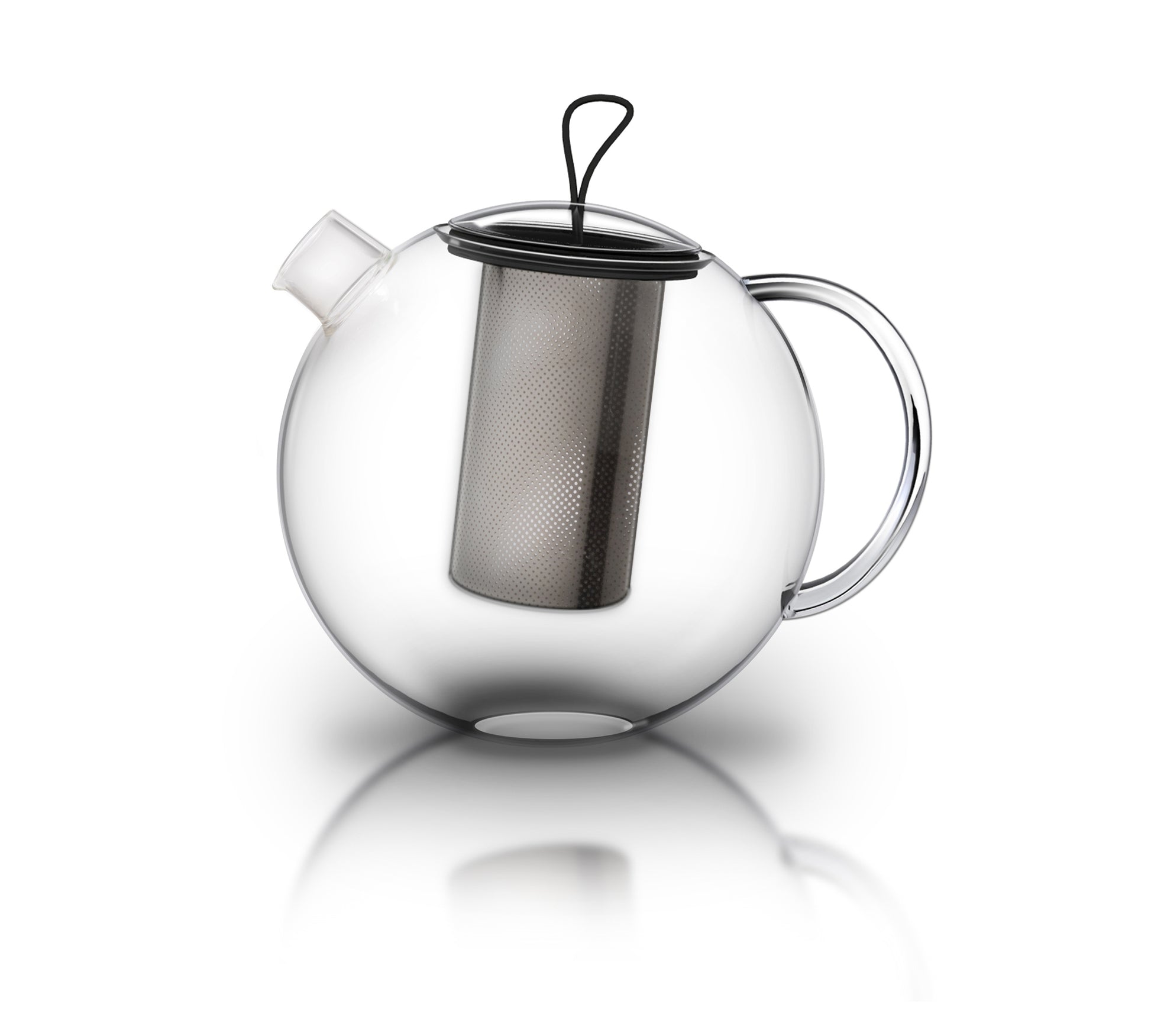 Creano Teekanne, 1,0 l, Borosilikatglas, Edelstahl-Teesieb
