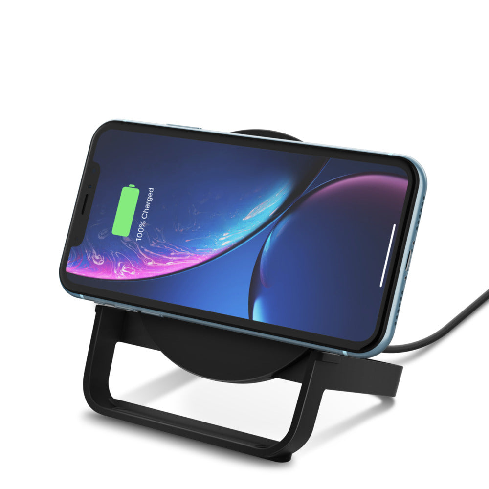 Belkin Kabelloses Ladegerät, 10 W, QC 3.0, mit 1,2 m Micro-USB-Kabel – für Smartphone – Schwarz
