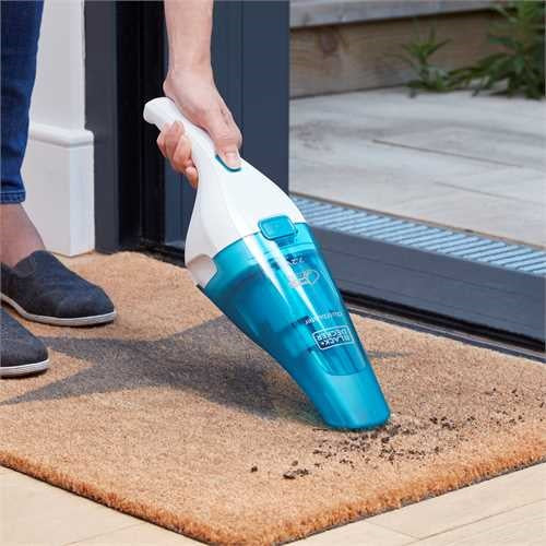 Black & Decker BLACK+DECKER Handstaubsauger WDC115WA – 1500 mAh, 0,4 l, Akkubetrieb, 1 Stufe