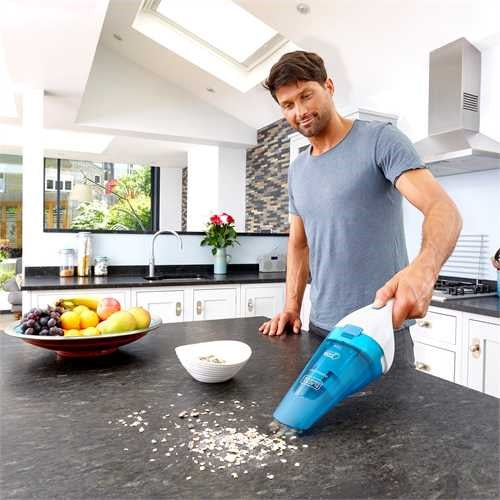 Black & Decker BLACK+DECKER Handstaubsauger WDC115WA – 1500 mAh, 0,4 l, Akkubetrieb, 1 Stufe