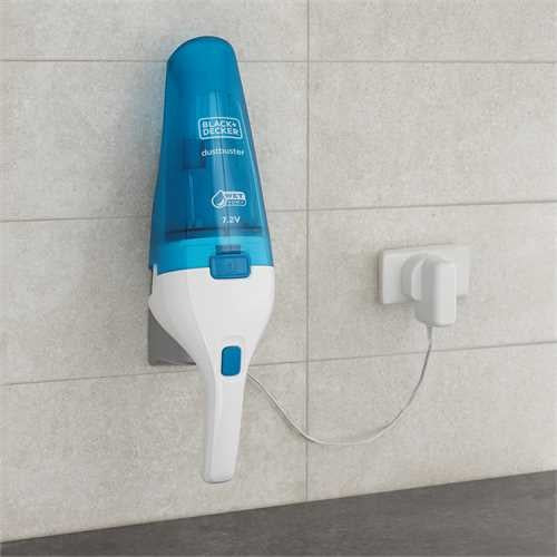 Black & Decker BLACK+DECKER Handstaubsauger WDC115WA – 1500 mAh, 0,4 l, Akkubetrieb, 1 Stufe