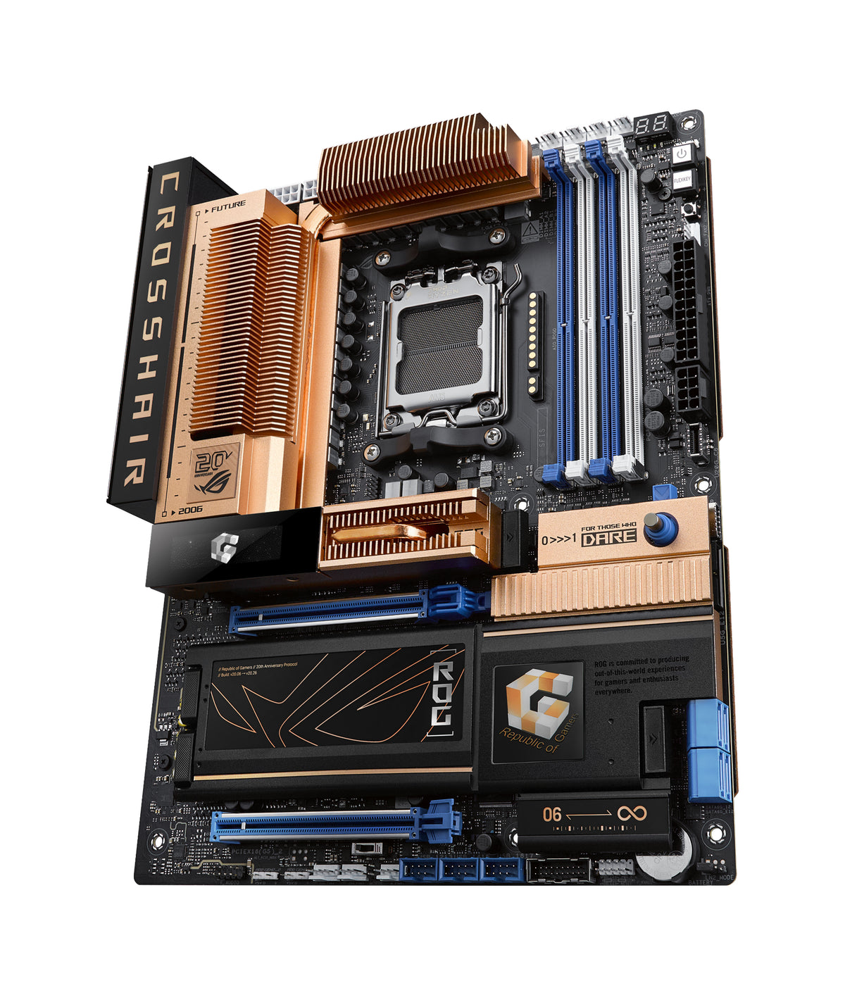 ASUS ROG CROSSHAIR 2006 – Mainboard – AM5, AMD X870E, ATX, DDR5