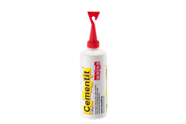 Cementit Weissleim Spezialkleber Holzleim – 100 g, weiss, für Papier, Karton, Holz