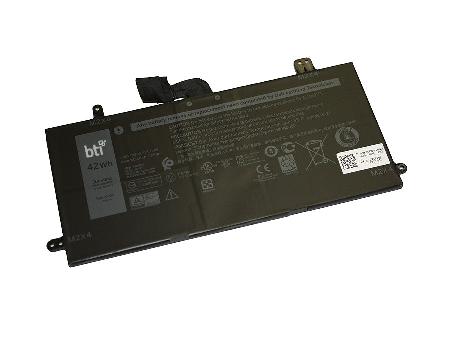 BTI Notebook-Akku – für Dell – 40 Wh, 7,6 V – Schwarz