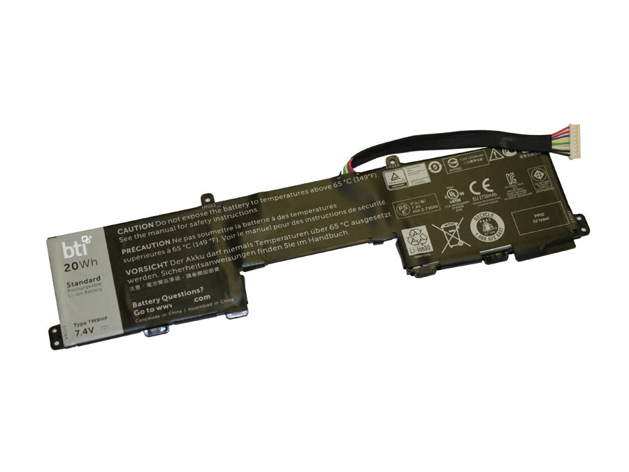 BTI Notebook-Akku – für Dell – 20 Wh, 7,4 V (2 Zellen) – Schwarz