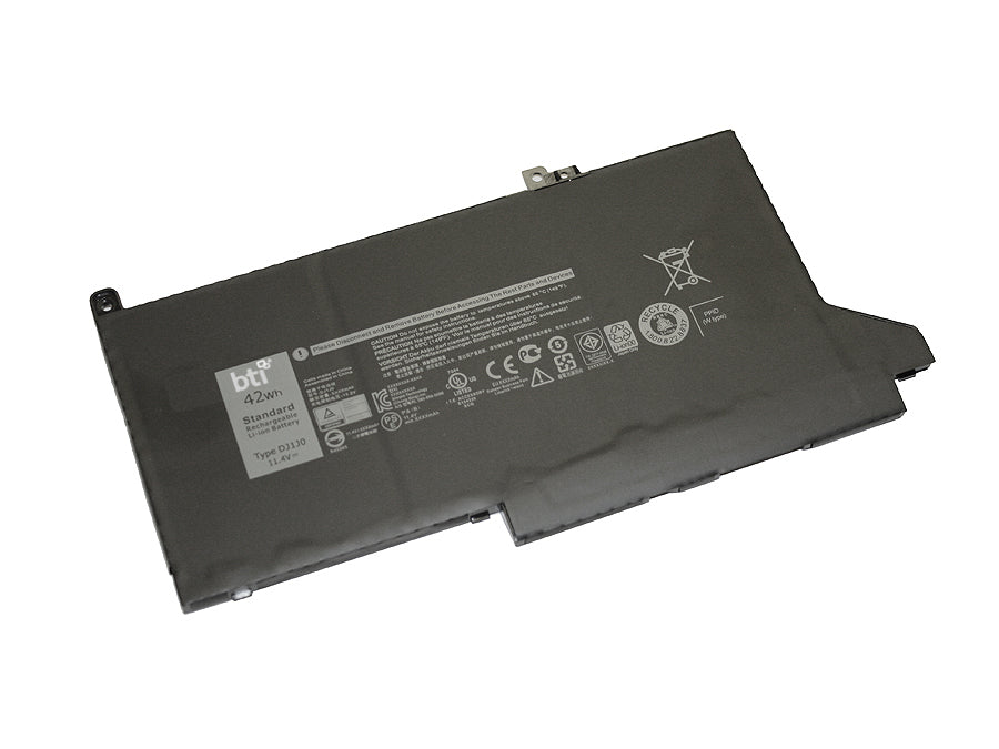 BTI Notebook-Akku – für Dell – 42 Wh, 11,4 V (3 Zellen) – Schwarz