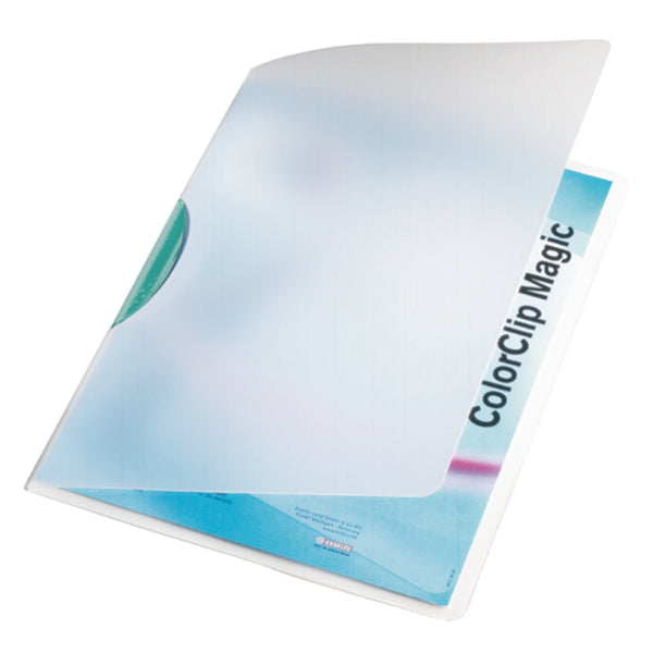 Leitz Schnellhefter für A4, Polypropylen (PP), dunkelgrün – transparenter Vorderdeckel – bis 30 Blatt