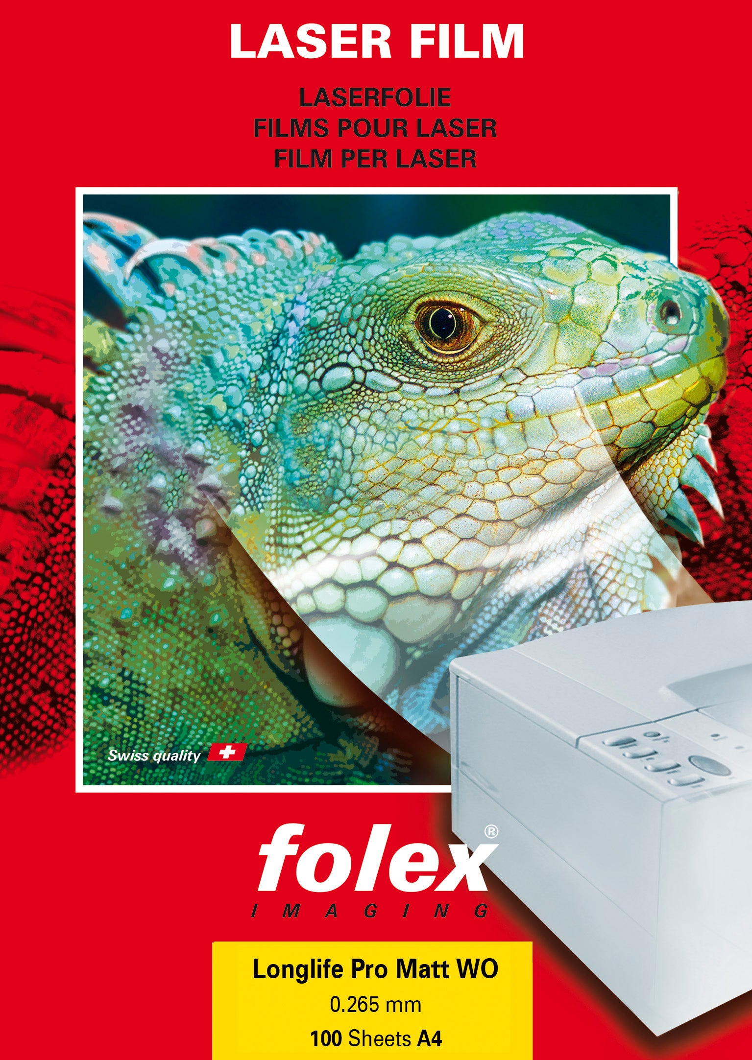 Folex Spezialfolie – für Laserdrucker, A4, 50 Blatt