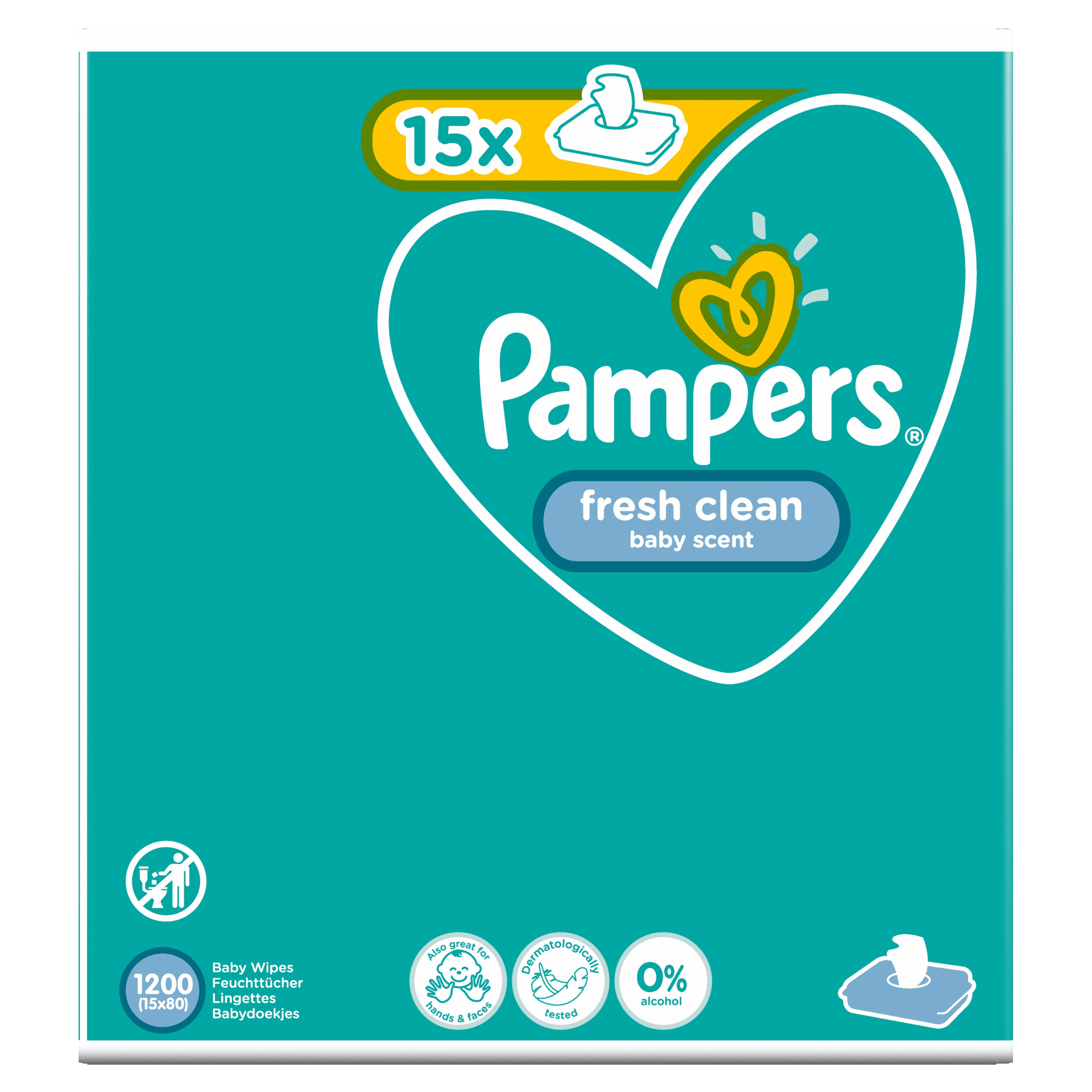 Pampers Feuchttücher – Fresh Clean – 1200 Stk