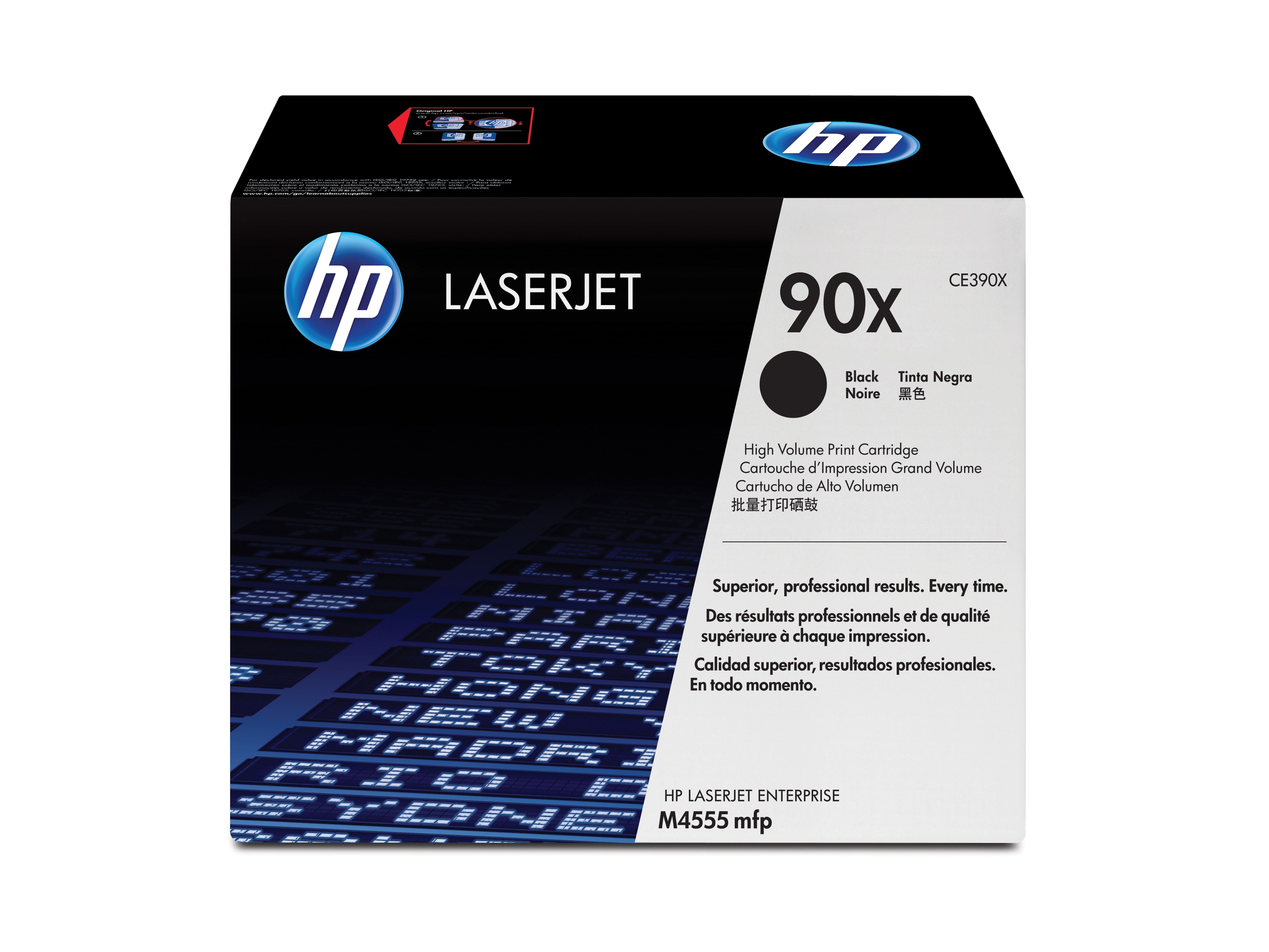 HP Toner CE390X – schwarz, 24'000 Seiten – für HP LaserJet Enterprise M4555/M4555f/M4555fskm und andere