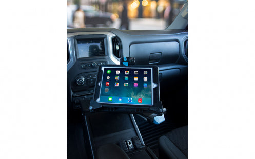Gamber-Johnson Fahrzeug-Dock für Tablet/UMPC – Höhenverstellung, Aluminium – Schwarz