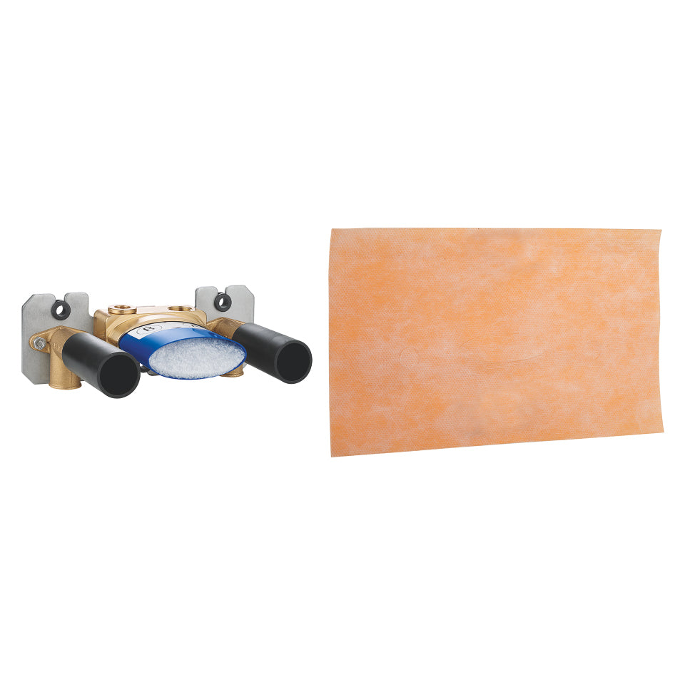 GROHE Unterputz-Einbaukörper – 1/2" Gewinde, 215 × 75 mm, Kunststoff, für Thermostat (Auf-/Unterputz)