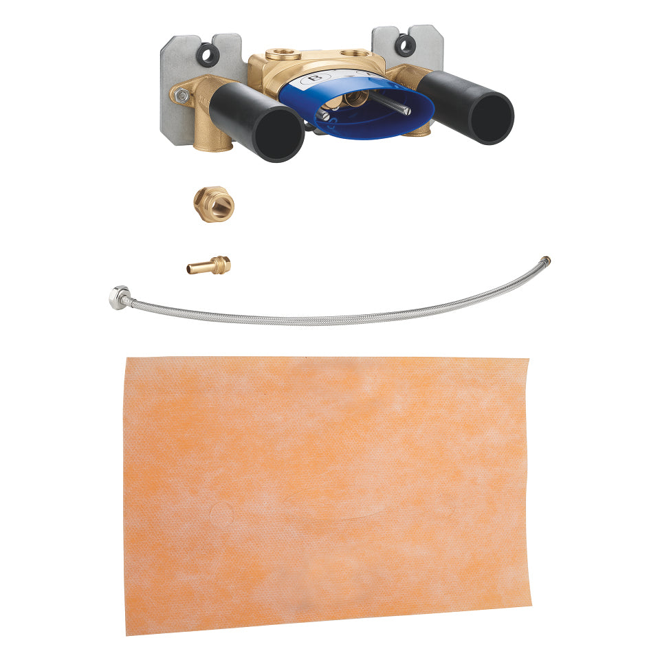 GROHE Unterputz-Einbaukörper – 1/2" Gewinde, 215 × 75 mm, Kunststoff, für Thermostat (Auf-/Unterputz)