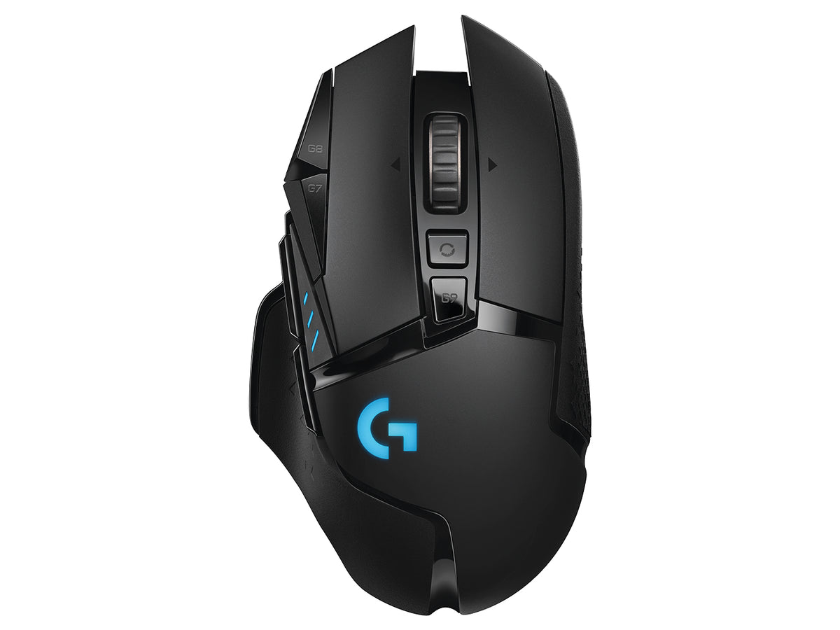 Logitech G G502 LIGHTSPEED – Gaming-Maus – Kabellos (2,4 GHz), 25600 DPI, Rechts, Schwarz