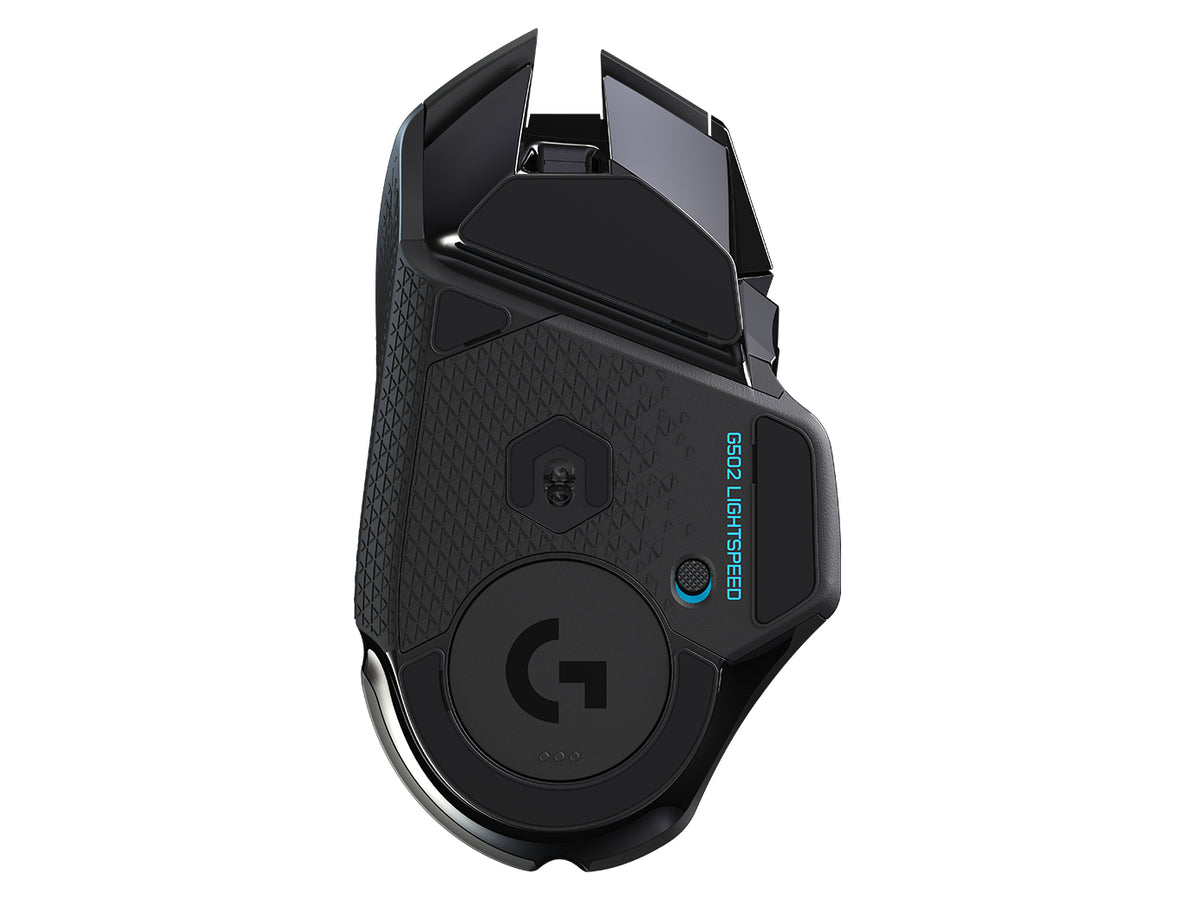 Logitech G G502 LIGHTSPEED – Gaming-Maus – Kabellos (2,4 GHz), 25600 DPI, Rechts, Schwarz