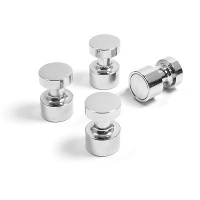 Trendform Tafelmagnete – Ø 12 mm – 4 Stk. – silber