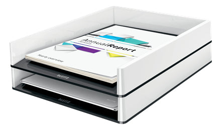 Leitz Briefkorb – Kunststoff, Schwarz, Weiss, Serie 53611095