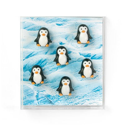 Trendform Magnet Pinguin FA4620 – 21 × 20 × 18 mm, Kunstharz, mehrfarbig, 6 Stück