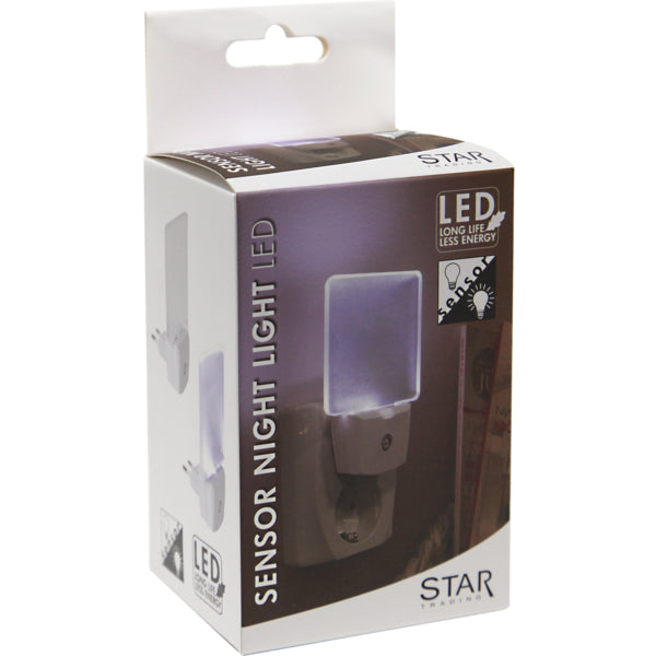 Star Trading Nachtlicht 357-11 – 5 lm, 0,5 W, Dämmerungssensor, IP20 – Weiss