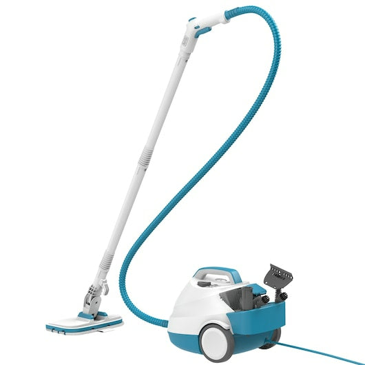 Black & Decker BLACK+DECKER Dampfreiniger – 1200 ml, blau, für Hartböden