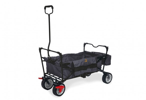 Pinolino Kinderträume Klappbollerwagen – mit Bremse, Sonnendach – bis 70 kg, 590×670×1240 mm – Anthrazit