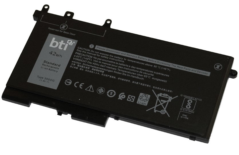 BTI Notebook-Akku – für Dell Latitude 5280 – 42 Wh, 11,4 V (3 Zellen) – Schwarz