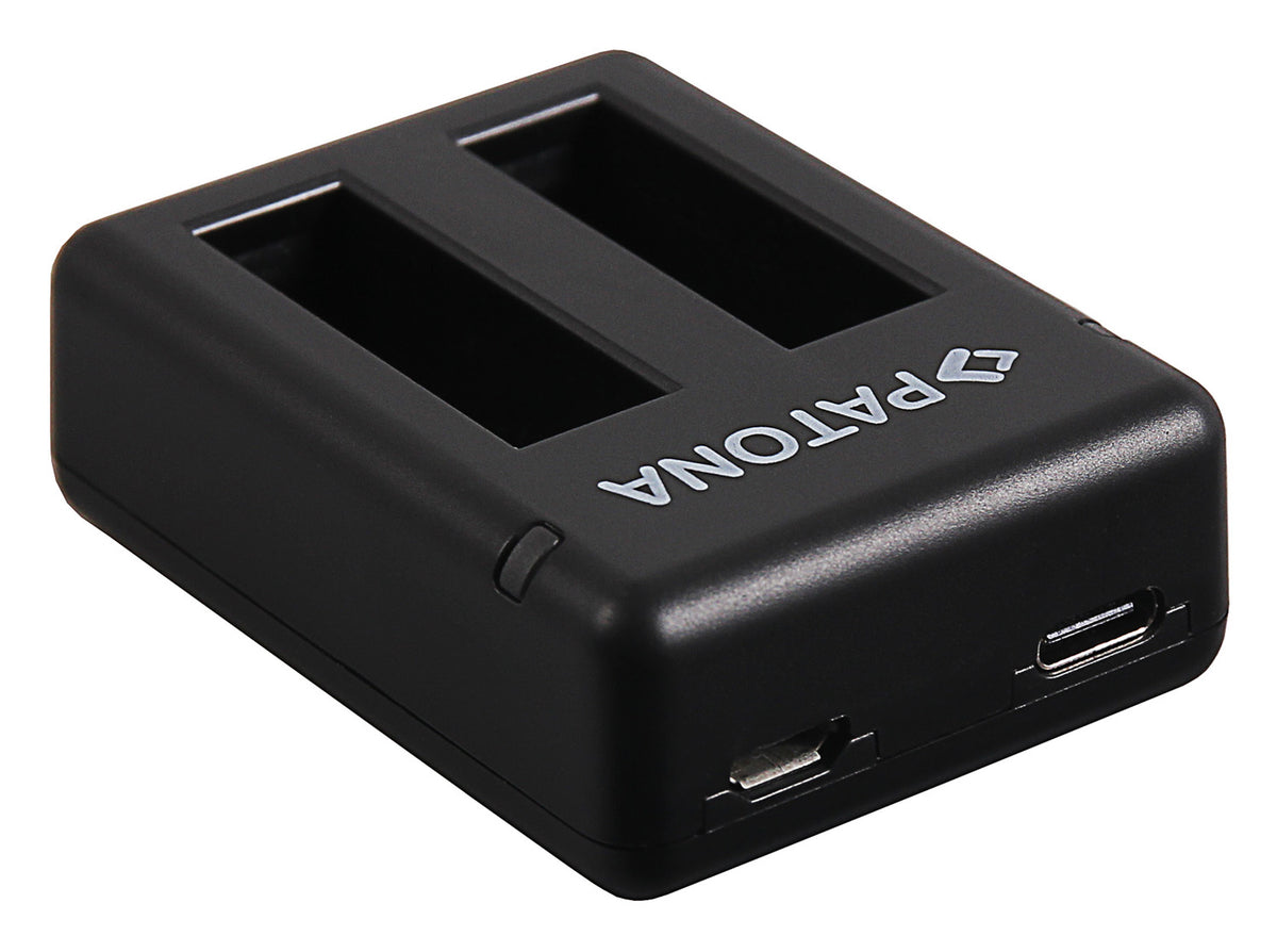 PATONA 1912 Akkulader – für Insta360 One X – 2-fach, USB, 0,75 A