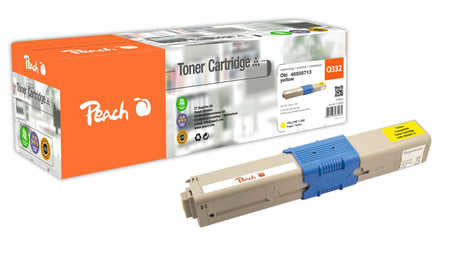 Peach 46508713 Gelb Toner – Kompatibel – 1'500 Seiten – für OKI C 332 DN/C 332 DNw/MC 363 DN