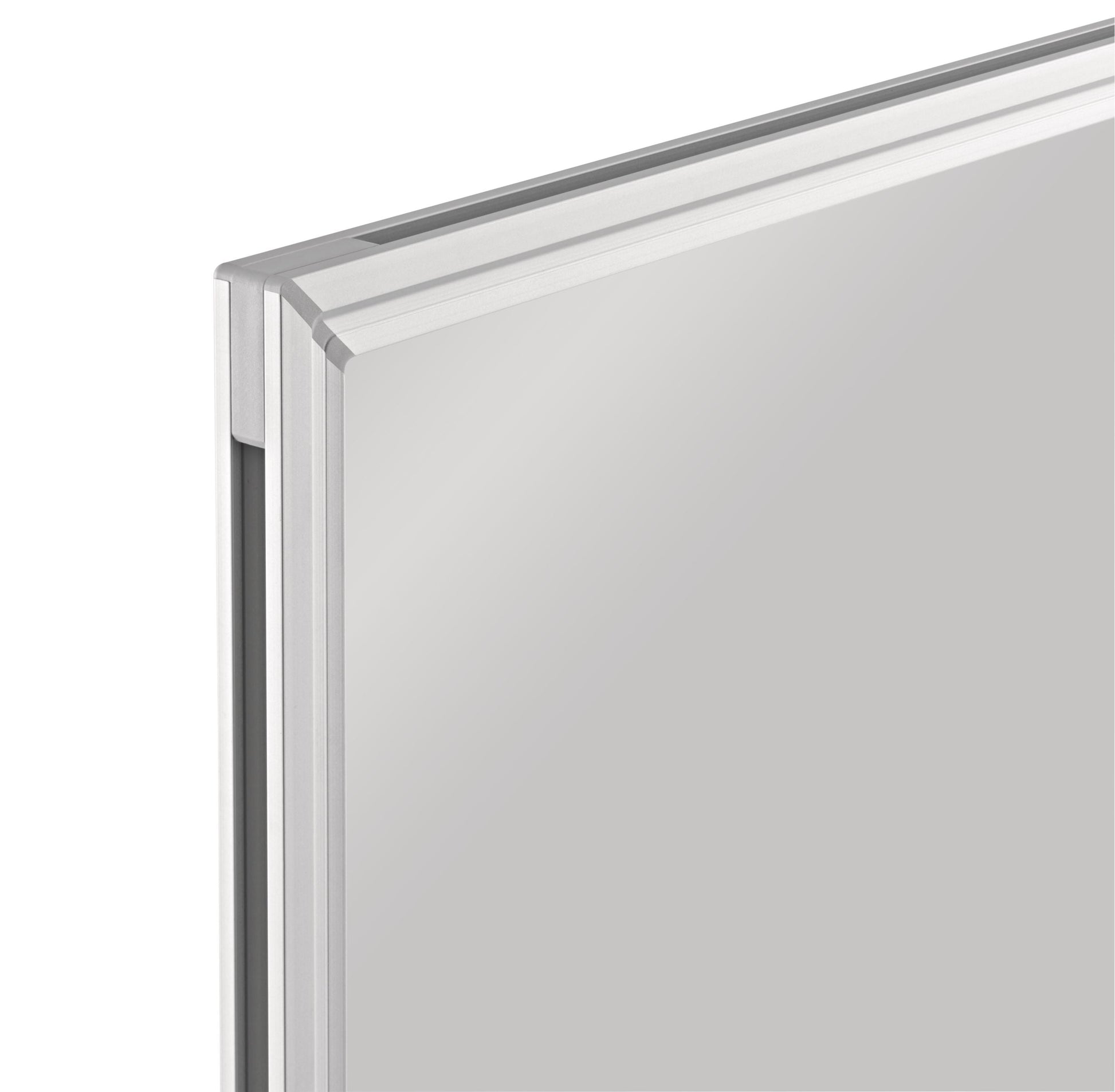 Magnetoplan Whiteboard – 90 × 60 cm, magnetisch, Aluminiumrahmen, Wandmontage, inkl. Stiftablage, Montageset