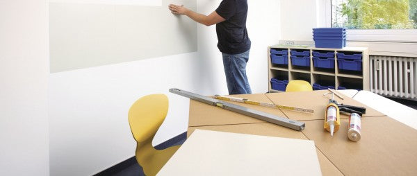 Magnetoplan Pinnwand – magnetisch – 50 × 50 cm, weiss, Magnetwand