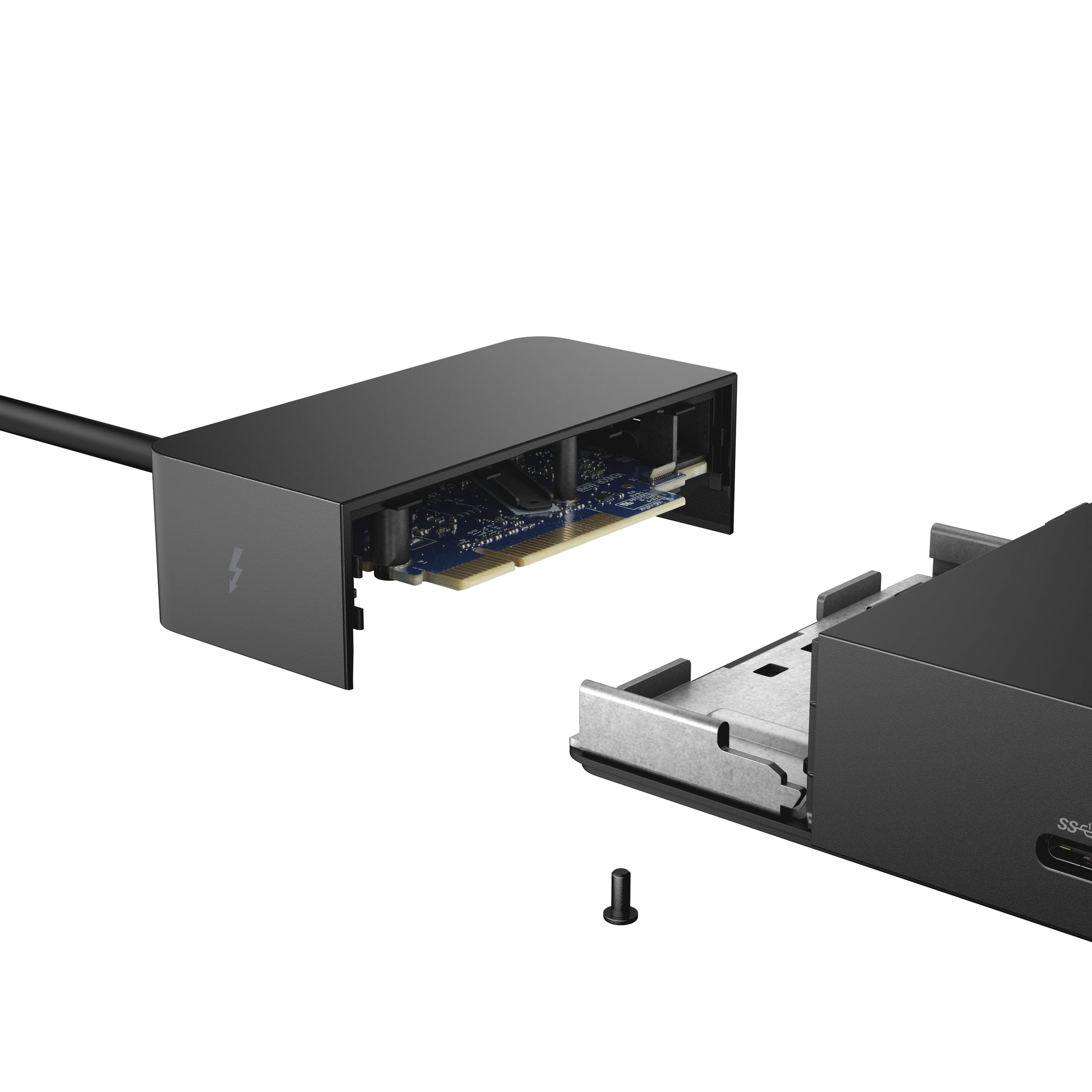 DELL WD19TB Dockingstation – Thunderbolt 3, 2× DP, 1× HDMI, 3× USB-A, 2× USB-C, 180 W PD, GbE, 3,5 mm Audio