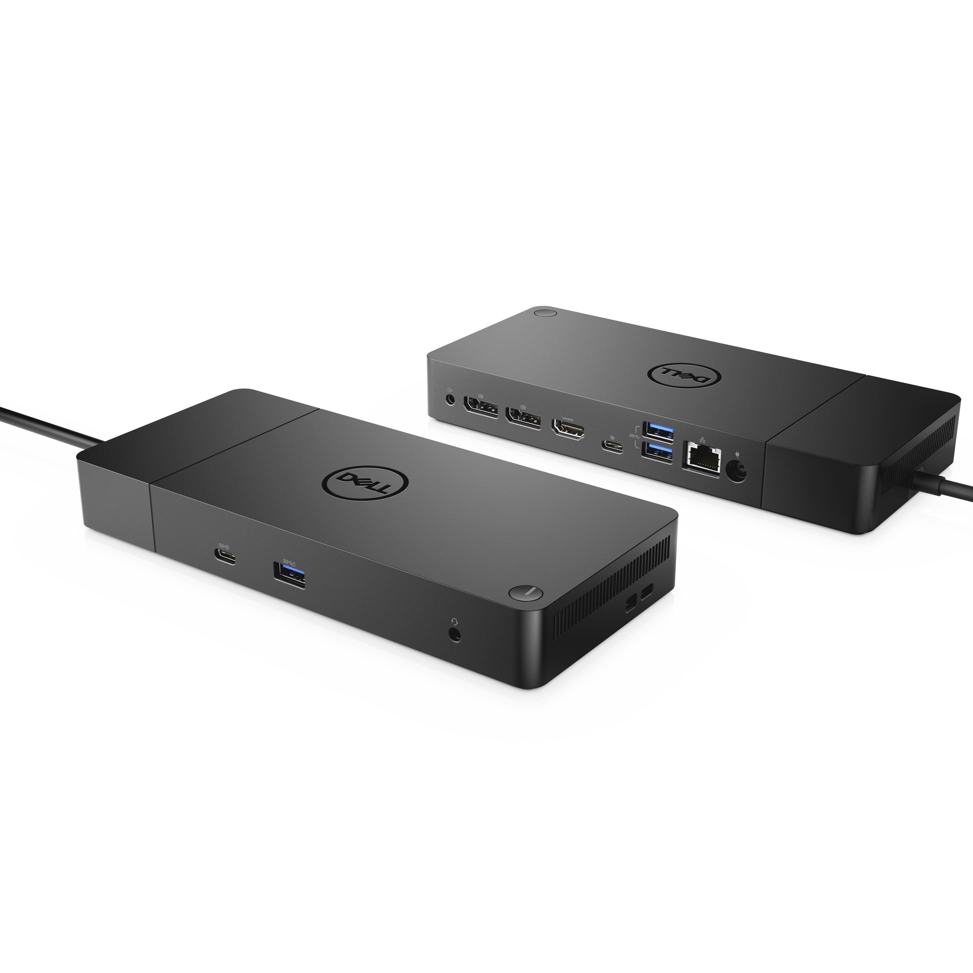 Dell WD19 Dockingstation – USB-C, 2× DP, 1× HDMI, 3× USB-A, 130 W PD, GbE, 3,5 mm Audio, für Dell