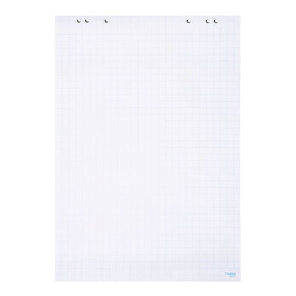 Dahle Flipchart-Block – 65,0 × 98,0 cm, 20 Blatt/Block, kariert, weiss, Papier, perforiert, mit Lochung