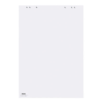 Dahle Flipchart-Block – 68 × 99 cm, 20 Blatt/Block, blanko, weiss, Papier, perforiert, mit Lochung