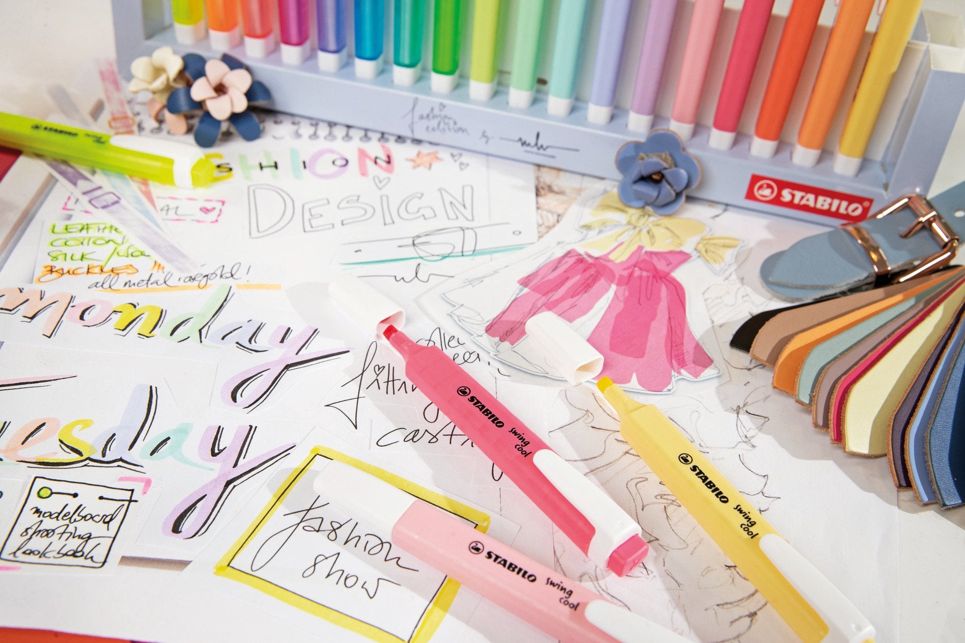STABILO swing cool Pastel Edition Textmarker Gelb – Keilspitze, 1–4 mm