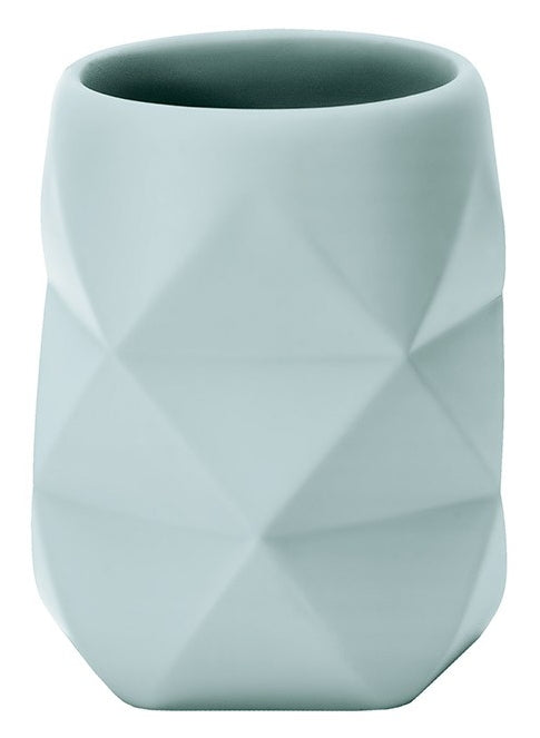 Kleine Wolke Zahnbürstenhalter Crackle – Polyresin, 8×10 cm, Opal