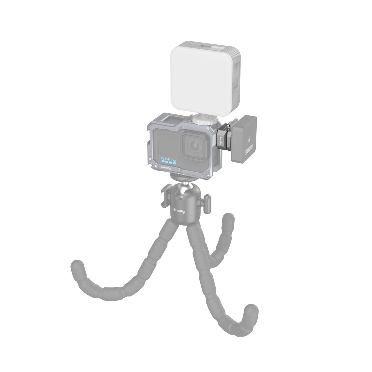 SmallRig HawkLock H18 – Schnellwechseladapter mit Cold-Shoe – Aluminium/Edelstahl, Grau – 26 × 24,3 × 29 mm