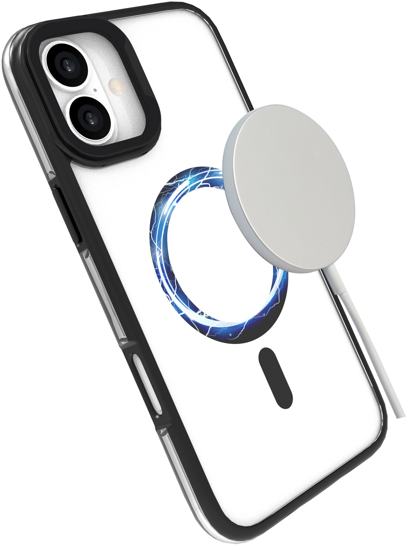 eSTUFF INFINITE (GRS) HELSINKI Backcover – für Apple iPhone 16 Plus, mit Ständer, PC+TPU, Transparent