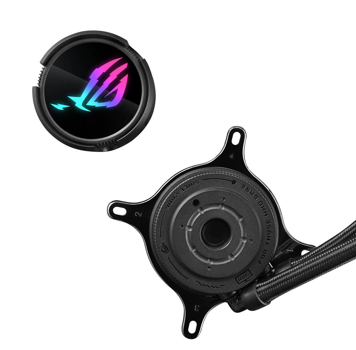 ASUS ROG Strix LC III 360 – Flüssigkeitskühler – 360 mm Radiator, 3×120 mm Lüfter, LCD, Schwarz