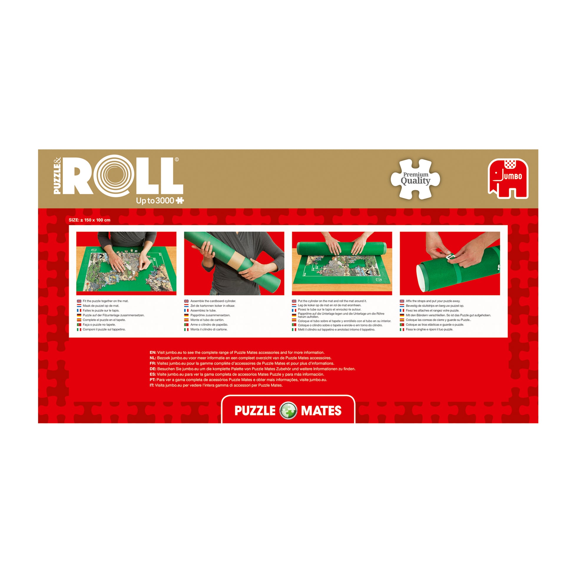 Jumbo Puzzlemappe – für Puzzles 1'000–3'000 Teile – ab 12 J. – grün