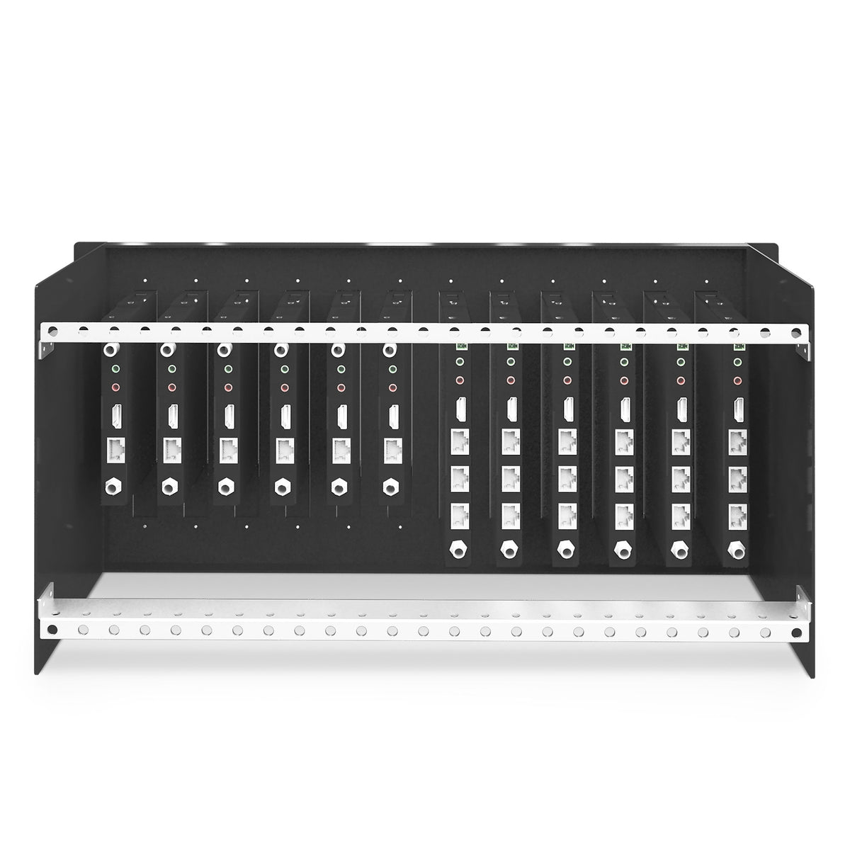 PureLink PT-RM-SE312 – Rack-Montageset, 5U, für 12× Slim-Extender, für PureLink PT-HDBT-200/702/701, Schwarz
