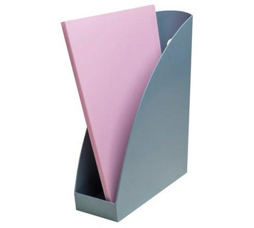 Exacompta Stehsammler – A4+ – Kunststoff – Blaugrau – 82 × 266 × 305 mm