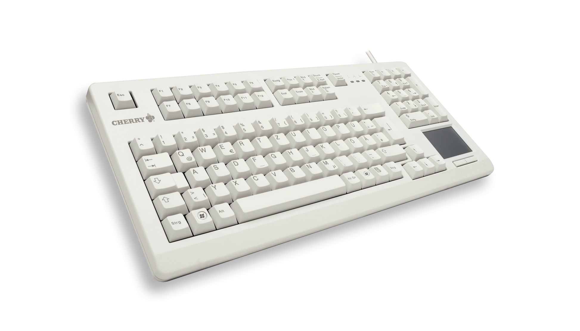 CHERRY G80-11900 TouchBoard – Tastatur, kabelgebunden (USB), UK-Layout (EN) – für Windows