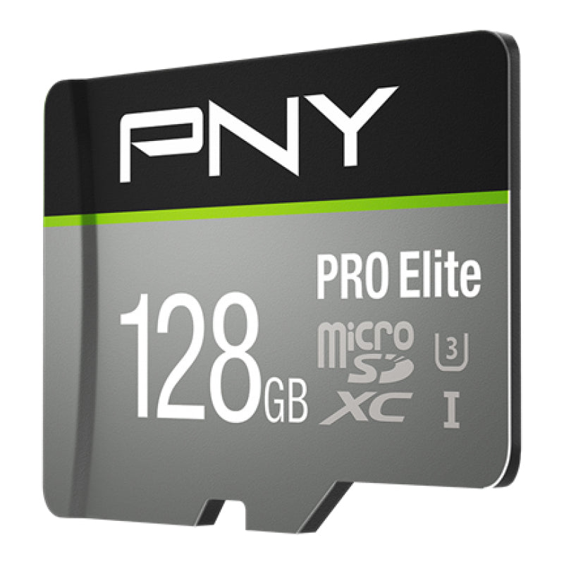 PNY PRO Elite PSDU128V3 microSDXC 128 GB – UHS-I, Klasse 10, U3, inkl. SD-Adapter