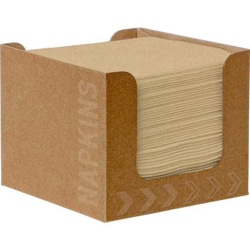 Duni Servietten – natur braun – 20 × 20 cm, 1-lagig – 50 Stück